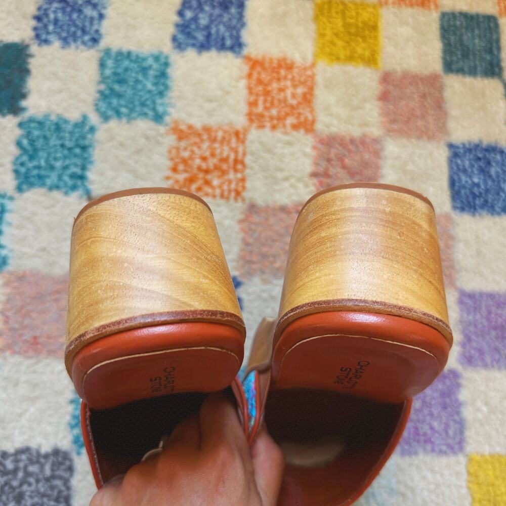 RARE Charlotte Stone Martino Platform Clog in Carnival - Size 8 - Picture 6 of 10